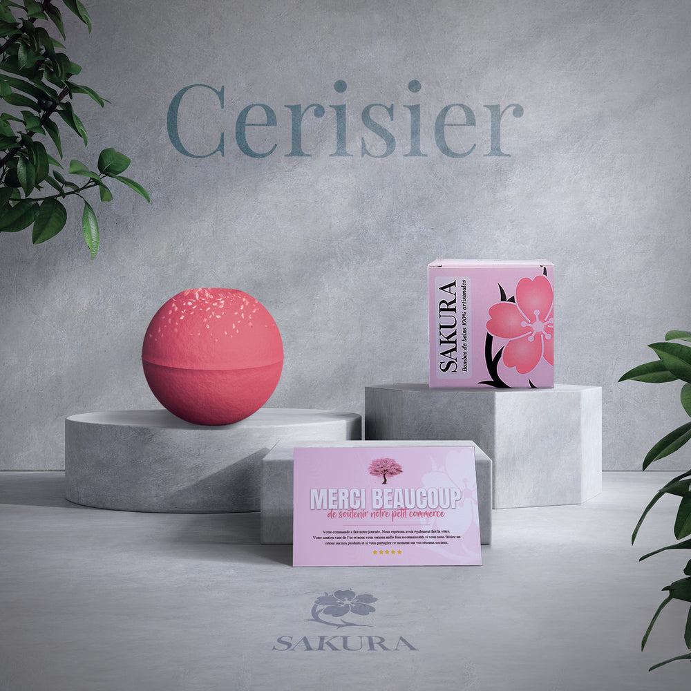 Bombe de bain : Parfum Fleur de Cerisier