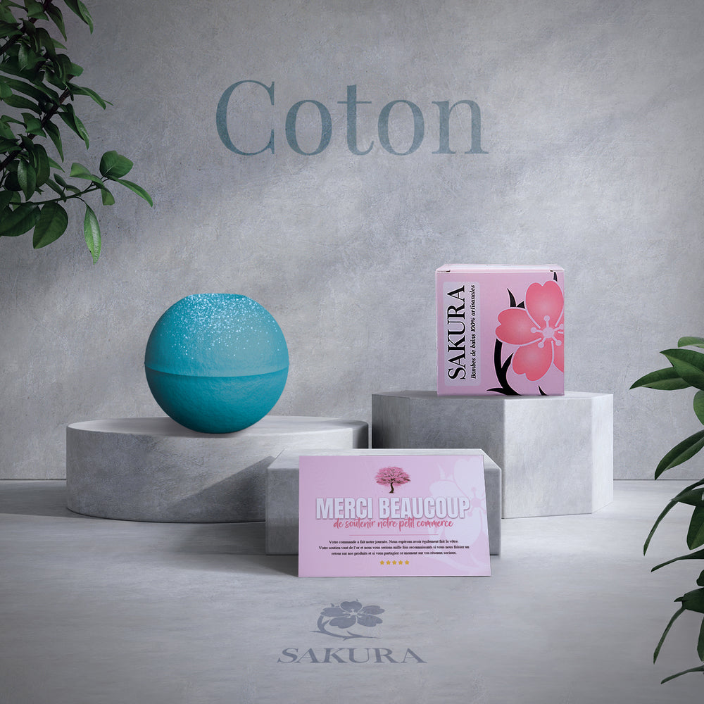 Bombe de bain : Parfum Fleur de Coton