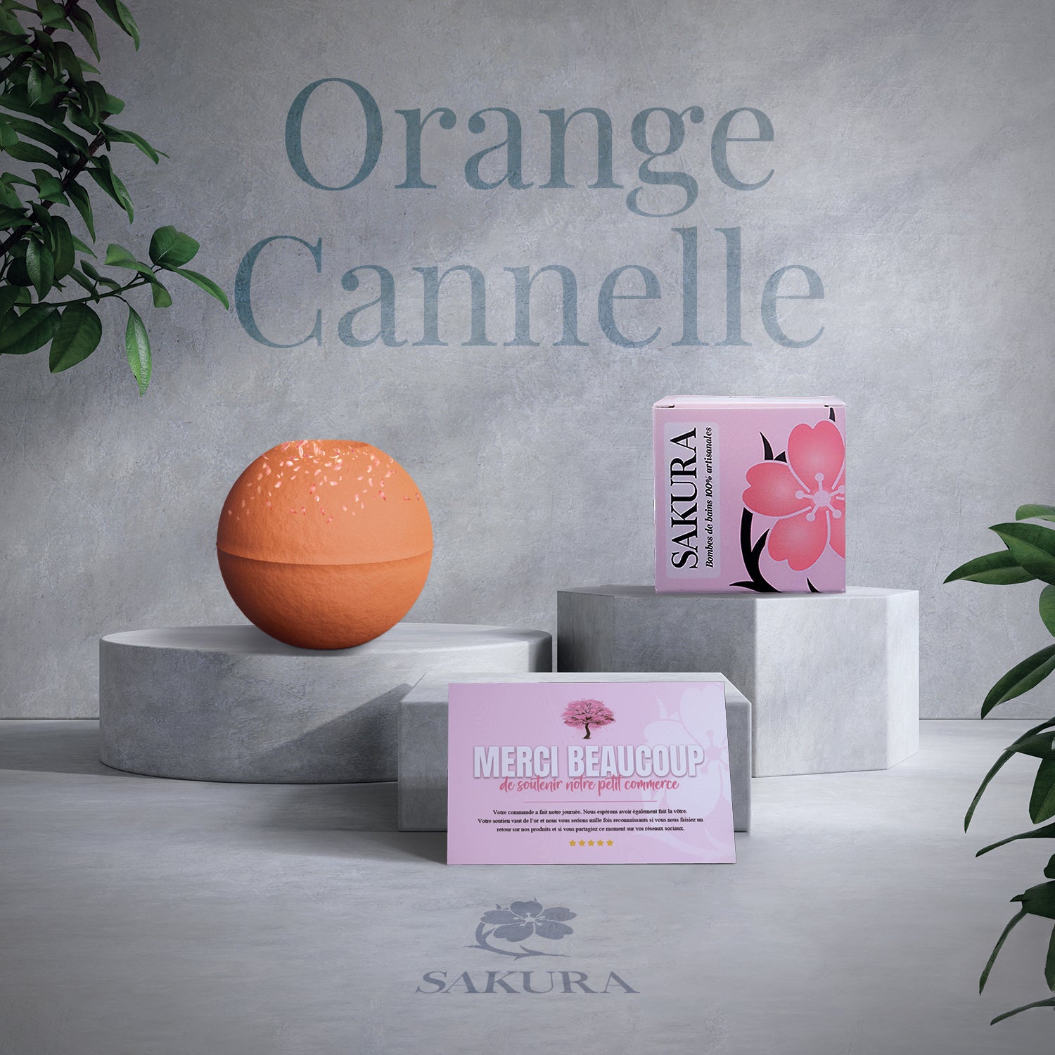 Bombe de bain : Parfum d'hiver Orange-Cannelle