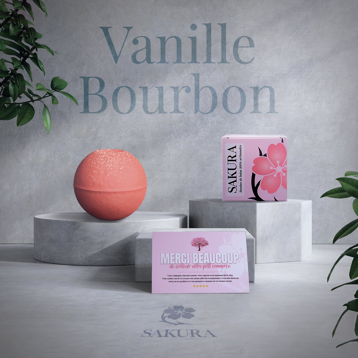 Bombe de bain : Parfum d'hiver Vanille Bourbon